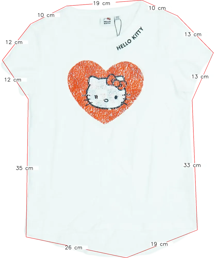 Fehér Sanrio Póló EU 152 / UK 12 év / US 12 év/L