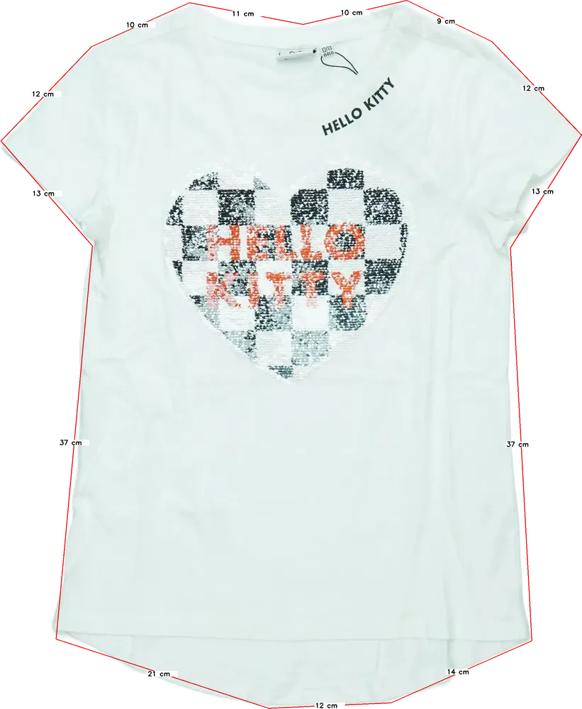 Fehér Sanrio Póló EU 158 / UK 13 év / US 14 év/XL