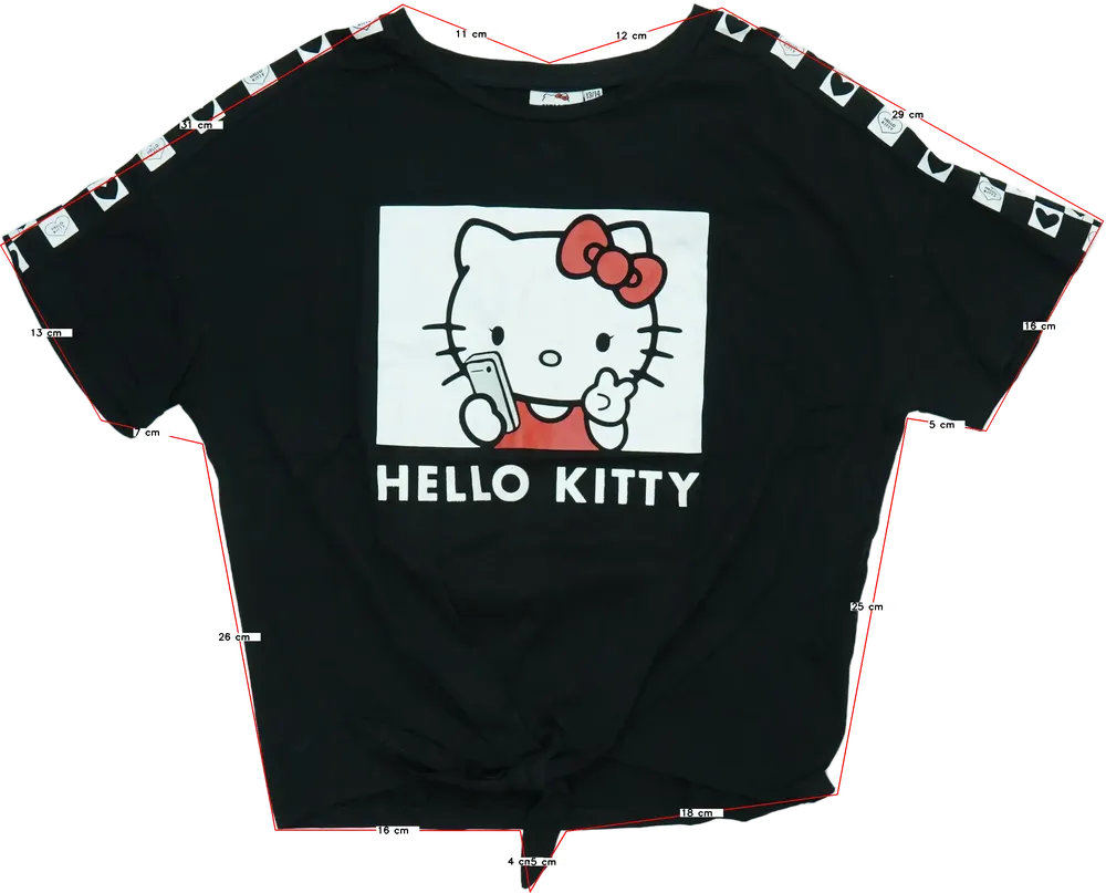 Fekete Sanrio Póló EU 164 / UK 14 év / US 14 év/XL