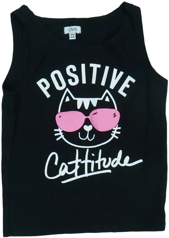 Fekete OVS Póló EU 152 / UK 12 év / US 12 év/L