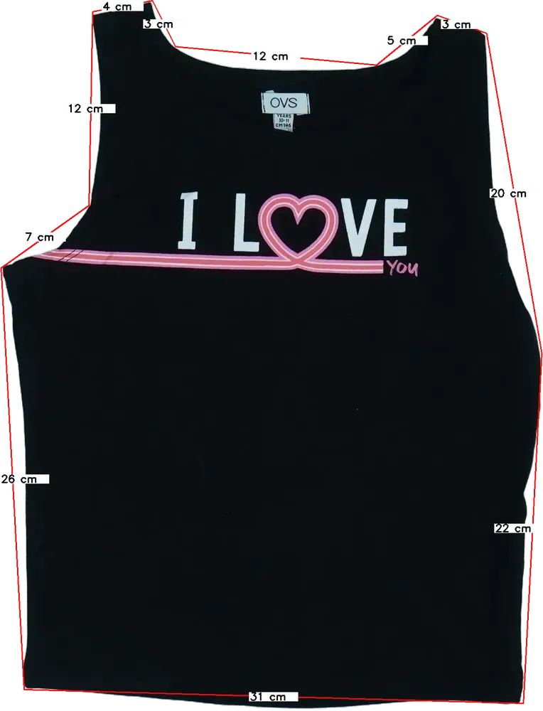 Black OVS Tank top EU 146 / UK 11 years / US 12 years/L