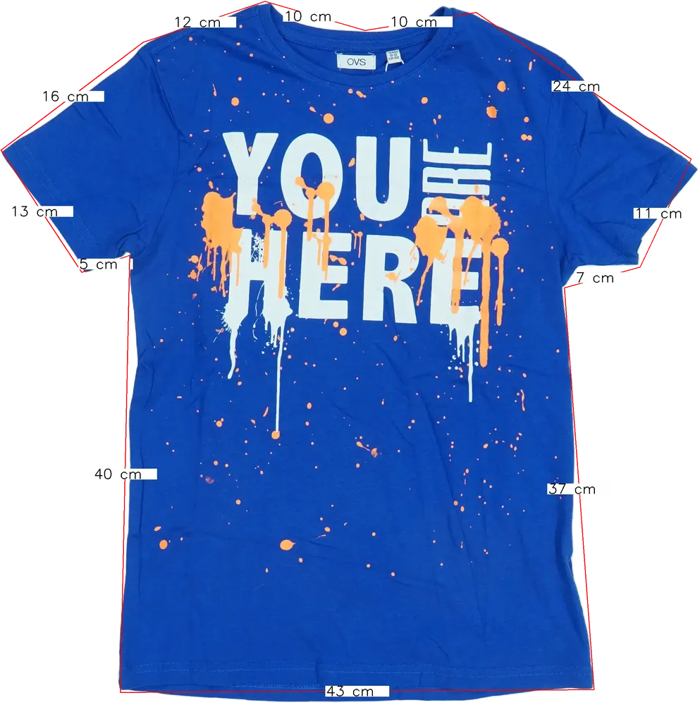 Kék OVS Póló EU 158 / UK 13 év / US 14 év/XL