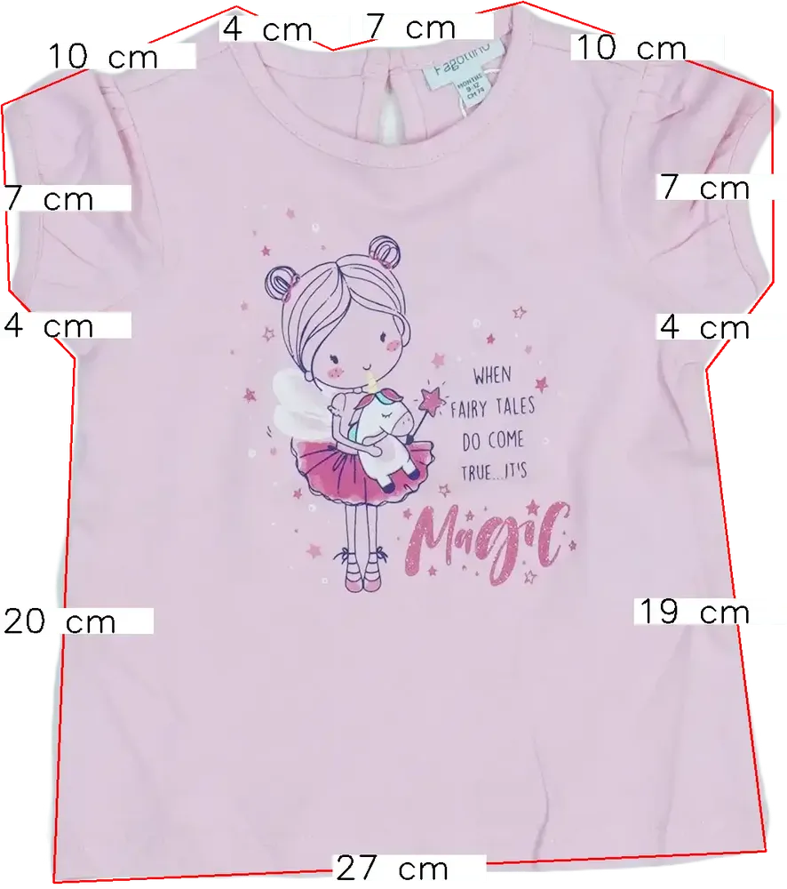 Rózsaszín OVS - Fagottino Póló EU 74 / UK 6-9 hónap / US 6-9 hónap