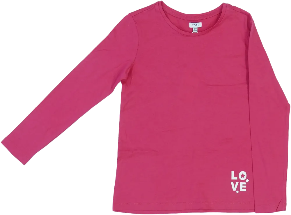 Rózsaszín OVS Hosszú ujjú felső EU 146 / UK 11 év / US 12 év/L