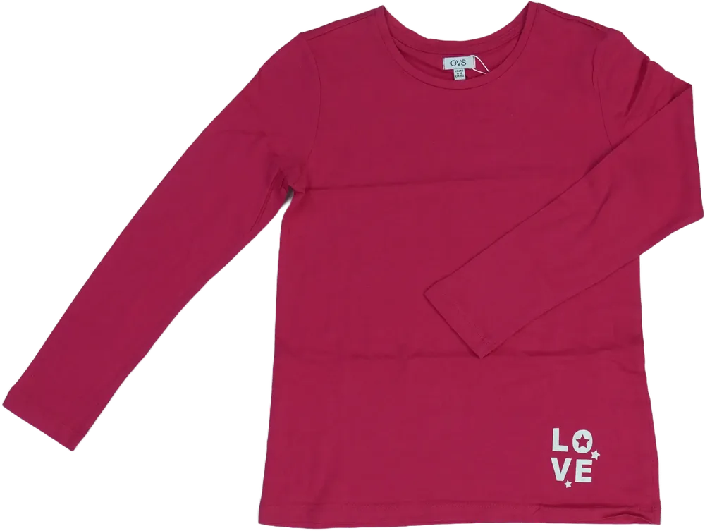 Rózsaszín OVS Hosszú ujjú felső EU 152 / UK 12 év / US 12 év/L