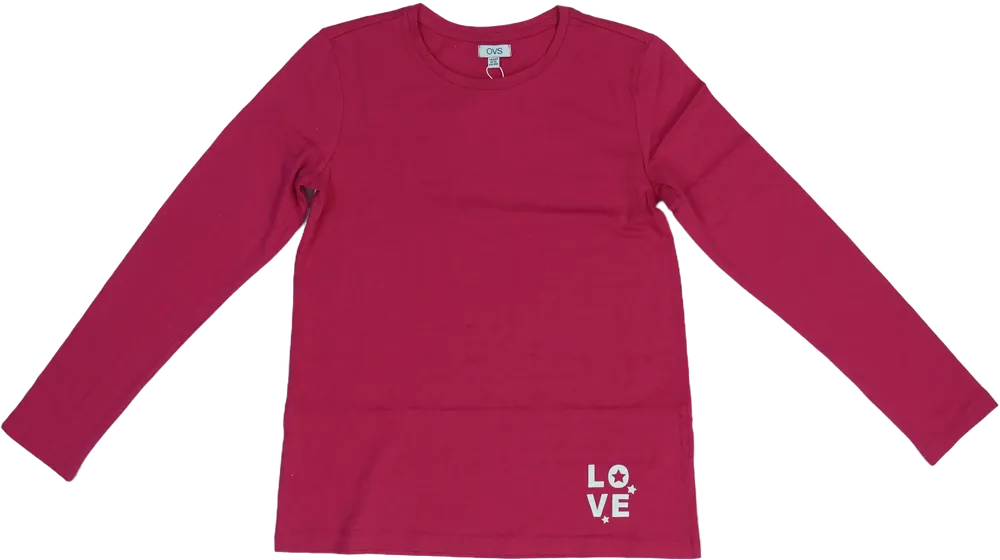 Rózsaszín OVS Hosszú ujjú felső EU 158 / UK 13 év / US 14 év/XL