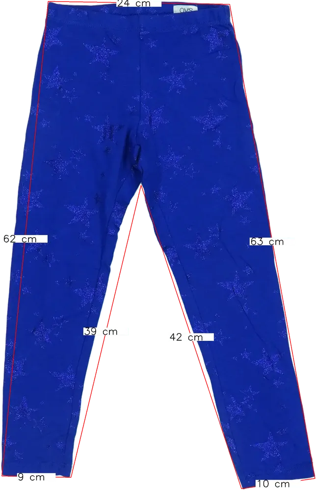 Kék OVS Leggings EU 122 / UK 7 év / US 7 év/M