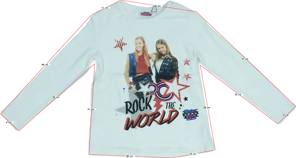 Fehér OVS Hosszú ujjú felső EU 140 / UK 10 év / US 10 év/L