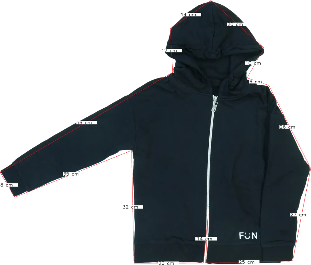 Fekete OVS Kapucnis pulóver EU 140 / UK 10 év / US 10 év/L