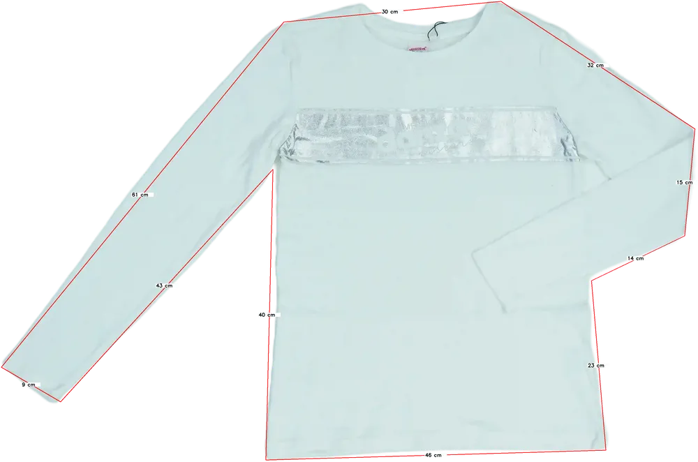 Fehér OVS Hosszú ujjú felső EU 164 / UK 14 év / US 14 év/XL