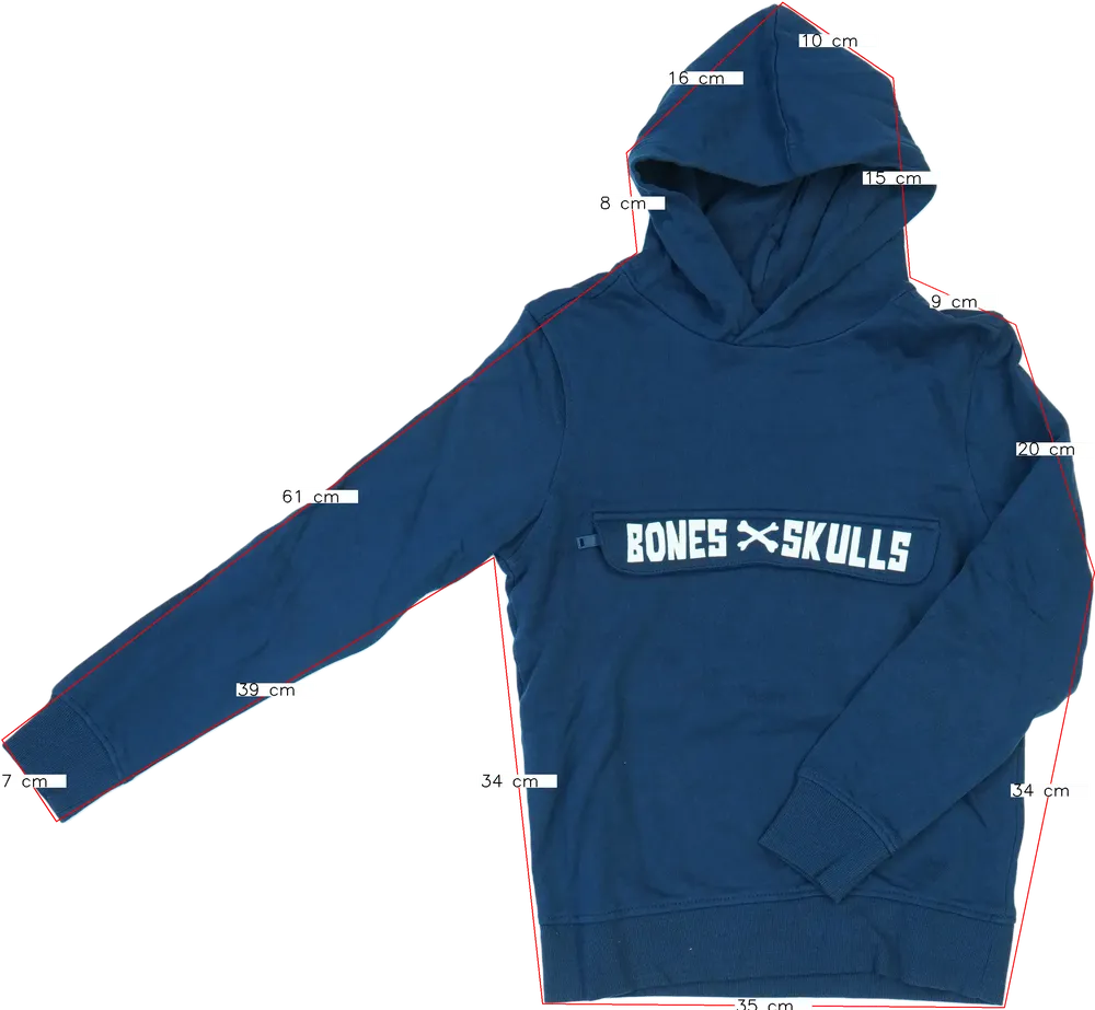 Kék OVS Kapucnis pulóver EU 140 / UK 10 év / US 10 év/L