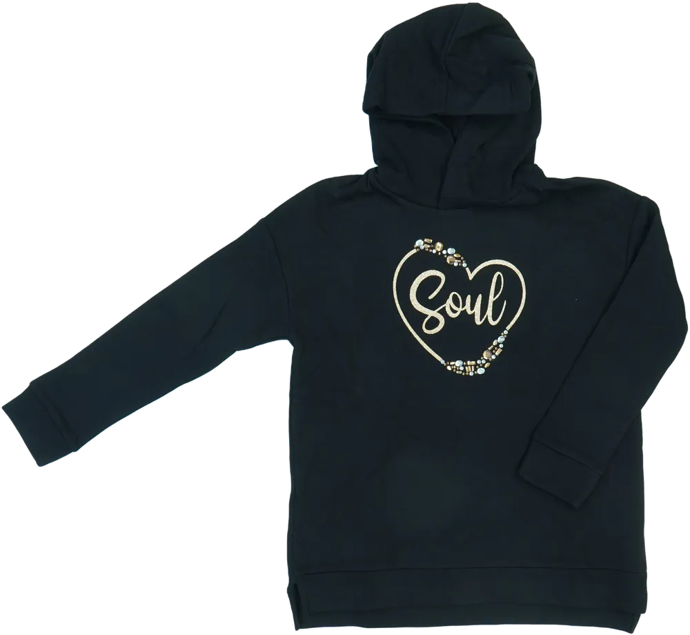 Fekete OVS Kapucnis pulóver EU 146 / UK 11 év / US 12 év/L