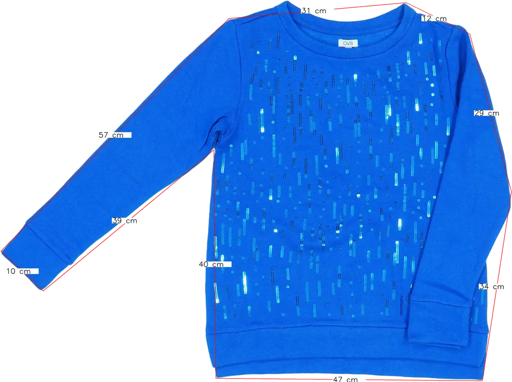 Kék OVS Pulóver EU 164 / UK 14 év / US 14 év/XL