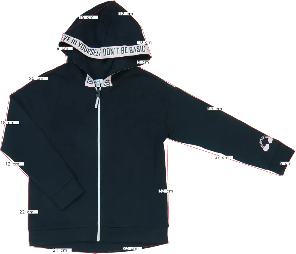 Kék OVS Kapucnis pulóver EU 140 / UK 10 év / US 10 év/L