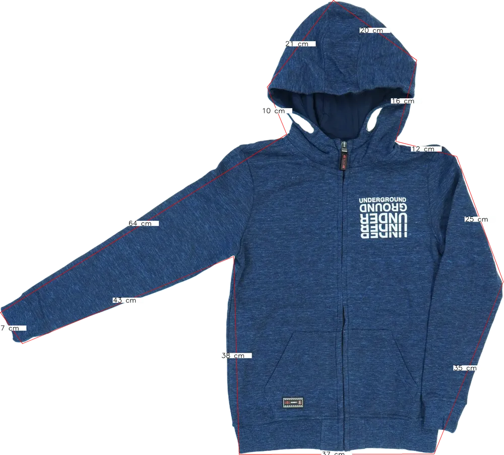 Kék OVS Kapucnis pulóver EU 152 / UK 12 év / US 12 év/L