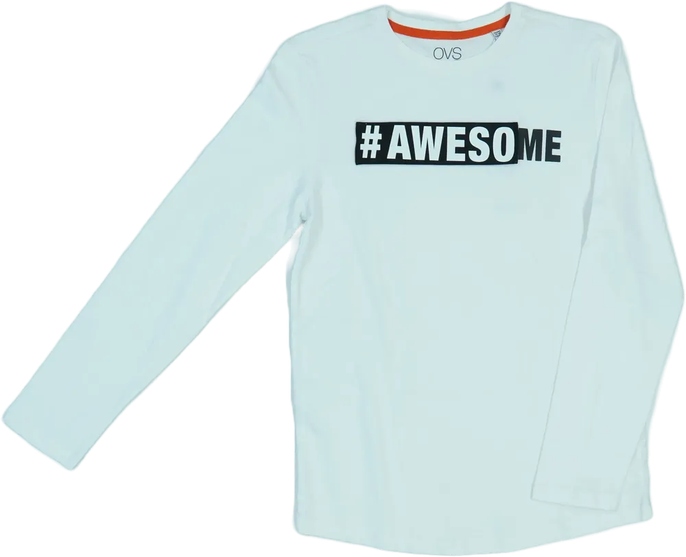 Fehér OVS Hosszú ujjú felső EU 164 / UK 14 év / US 14 év/XL