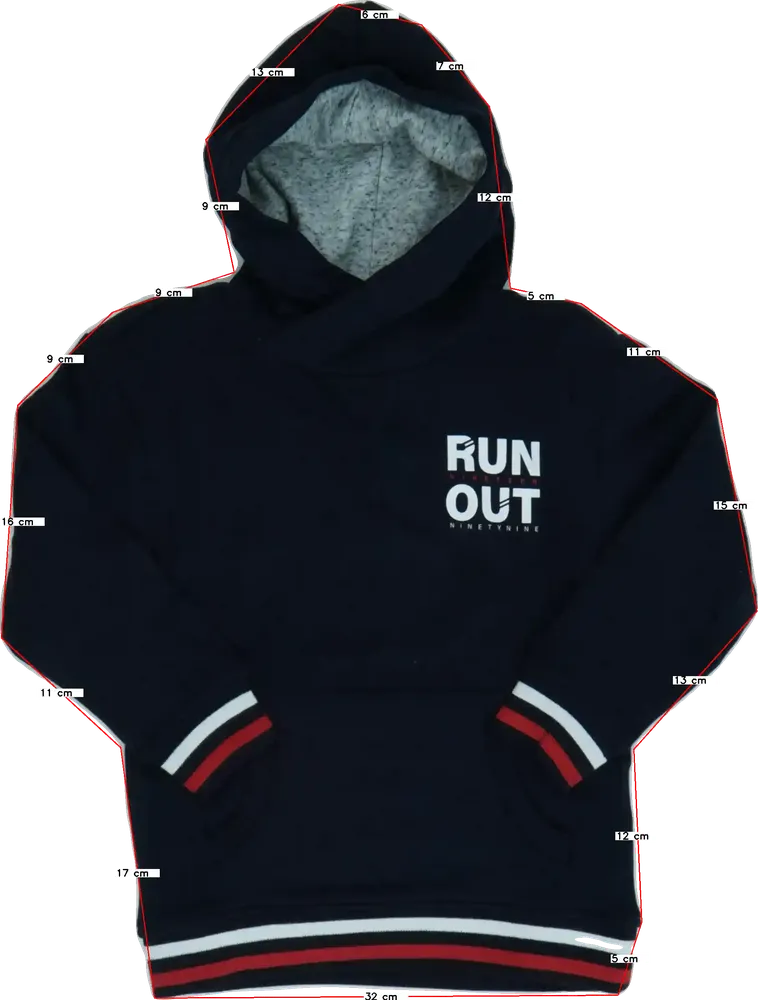 Kék OVS Kapucnis pulóver EU 110 / UK 5 év / US 5 év/XS