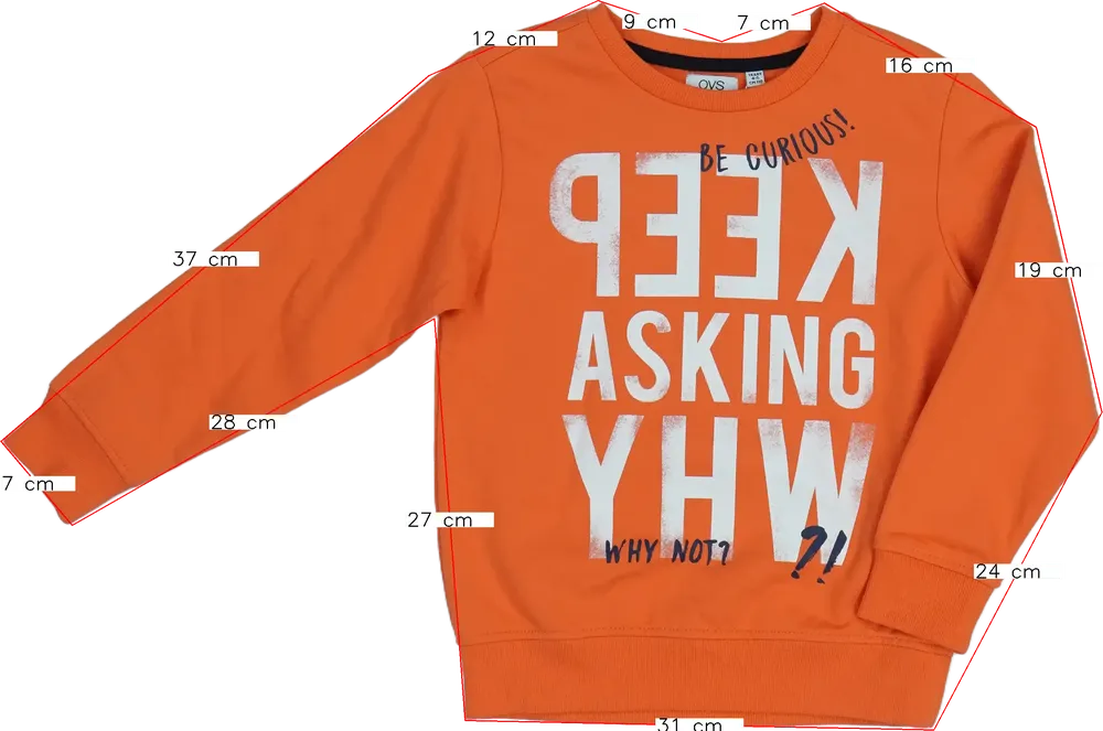 Sárga (narancs) OVS Pulóver EU 110 / UK 5 év / US 5 év/XS