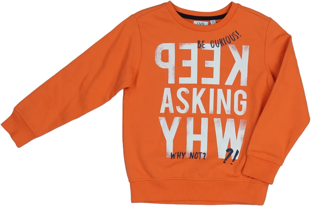 Sárga (narancs) OVS Pulóver EU 110 / UK 5 év / US 5 év/XS