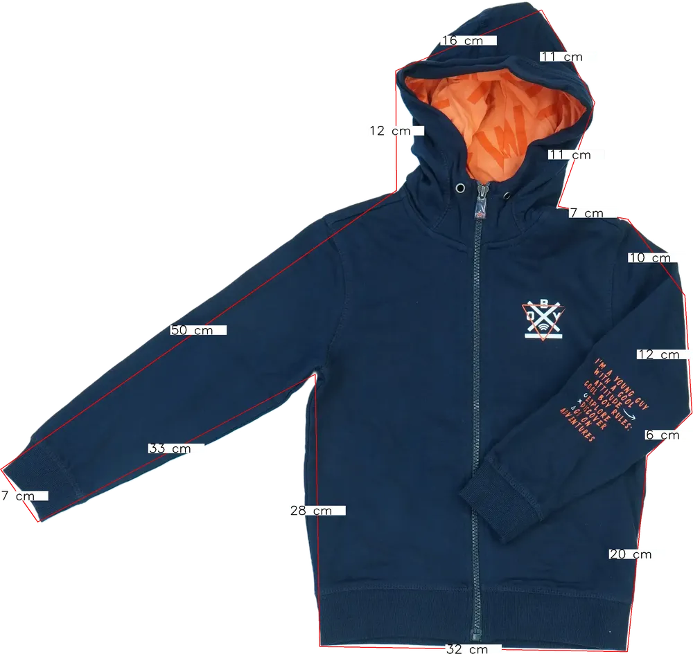 Kék OVS Kapucnis pulóver EU 116 / UK 6 év / US 6 év/S