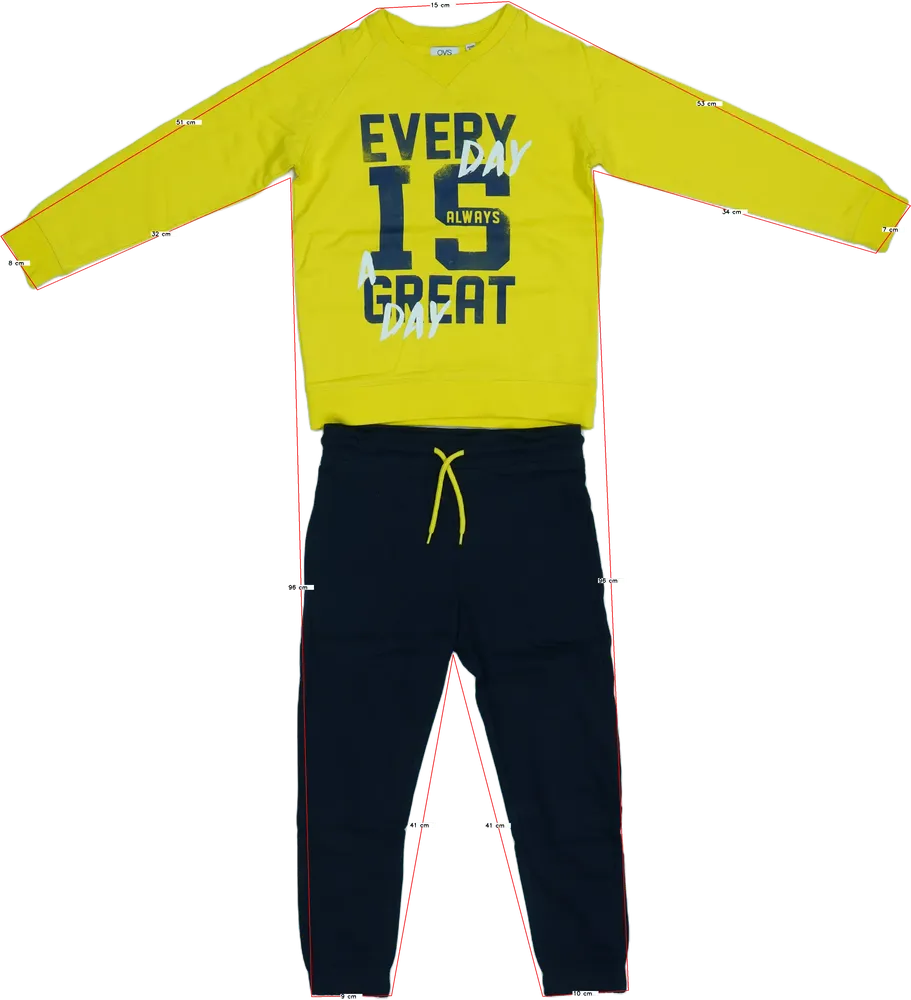 Többszínű OVS 2 részes szett - Felsőruházat és nadrág EU 116 / UK 6 év / US 6 év/S