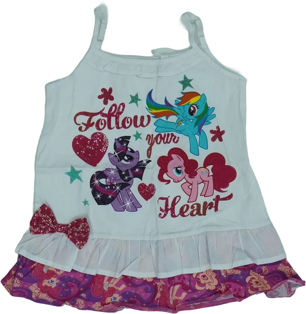 Fehér My Little Pony Tunika EU 122 / UK 7 év / US 7 év/M