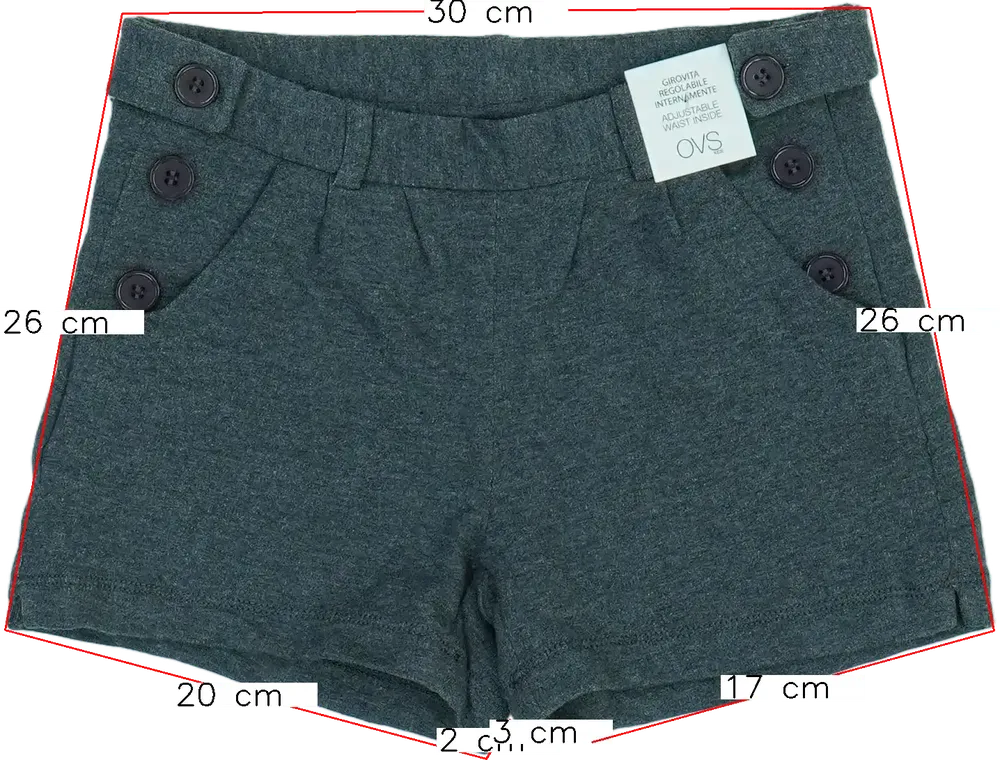 Szürke OVS Rövidnadrág EU 128 / UK 8 év / US 8 év/M