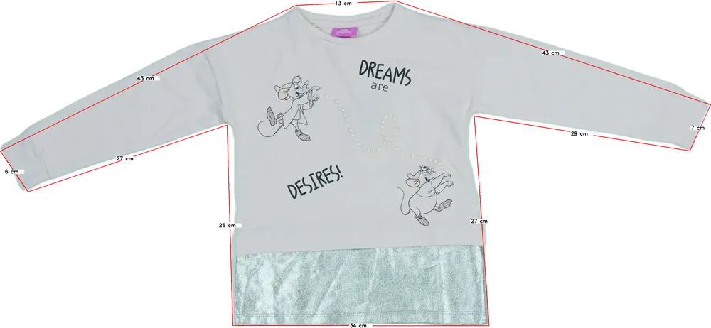 Rózsaszín Disney Hosszú ujjú felső EU 104 / UK 4 év / US 4T/XS