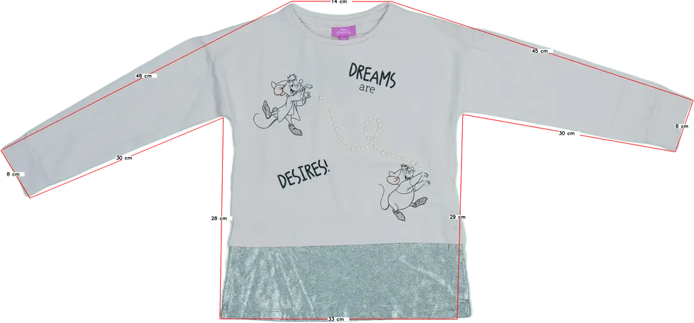 Rózsaszín Disney Hosszú ujjú felső EU 110 / UK 5 év / US 5 év/XS