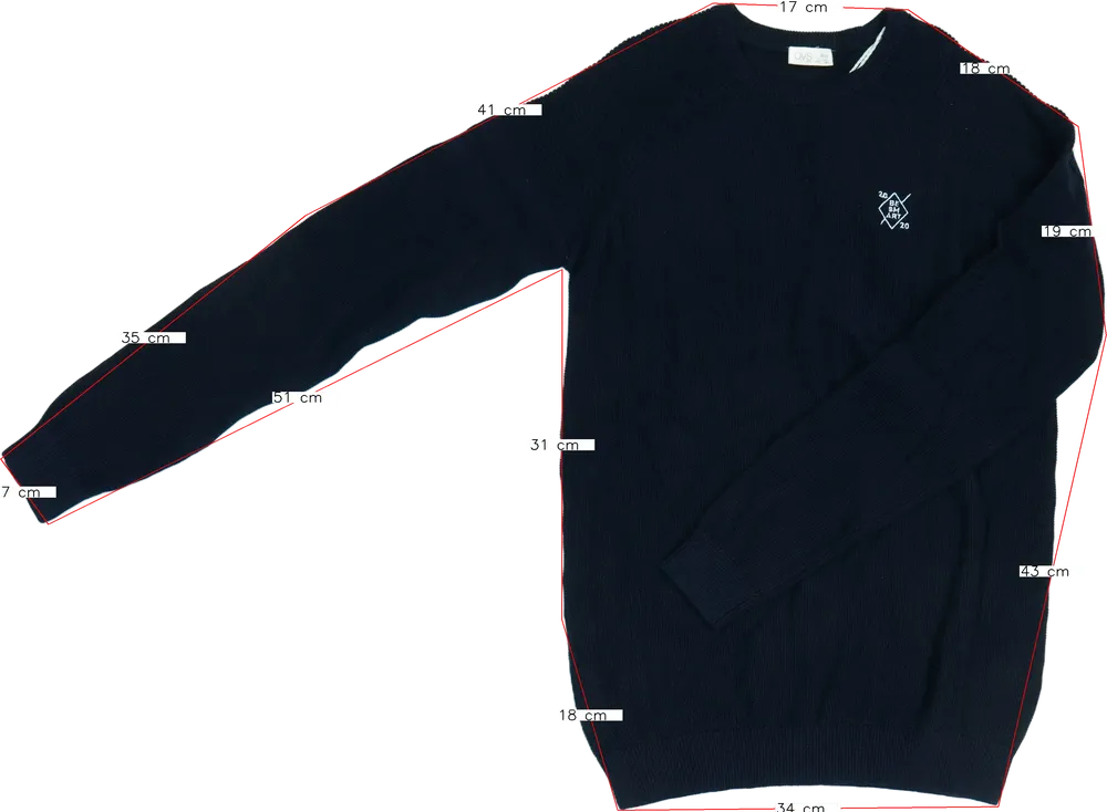 Kék OVS Kötött pulcsi EU 170 / UK 15 év / US XL