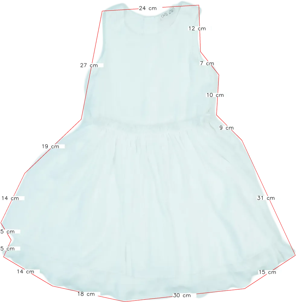 Fehér OVS Ruha EU 134 / UK 9 év / US 9 év/L