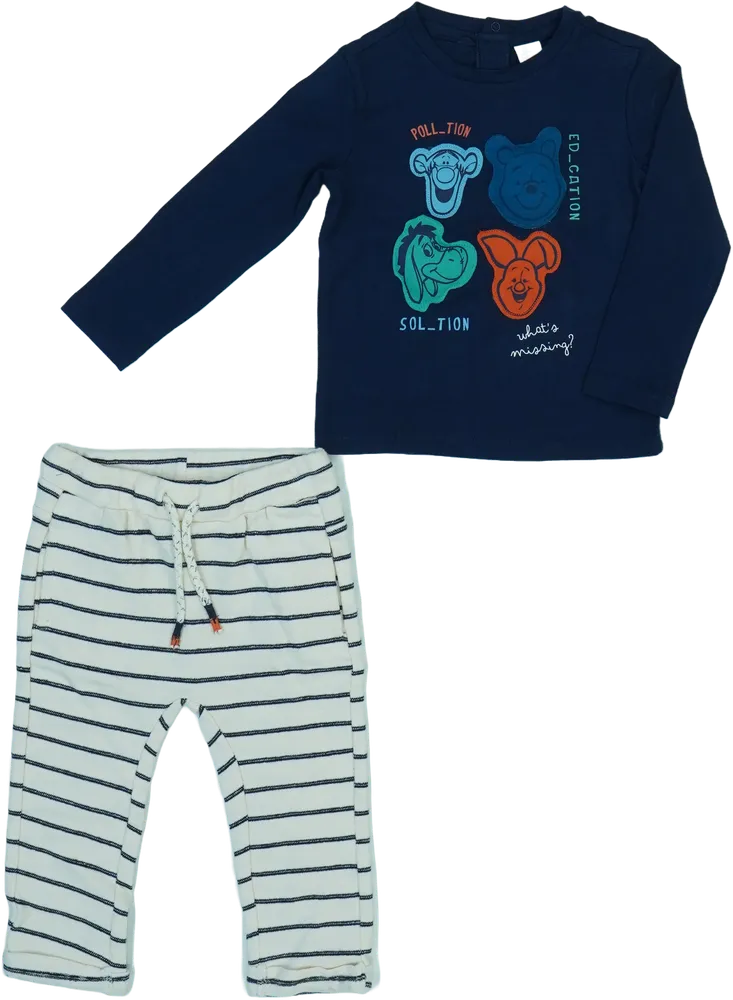 Kék Disney 2 részes szett - Felsőruházat és nadrág EU 92 / UK 2 év / US 2T