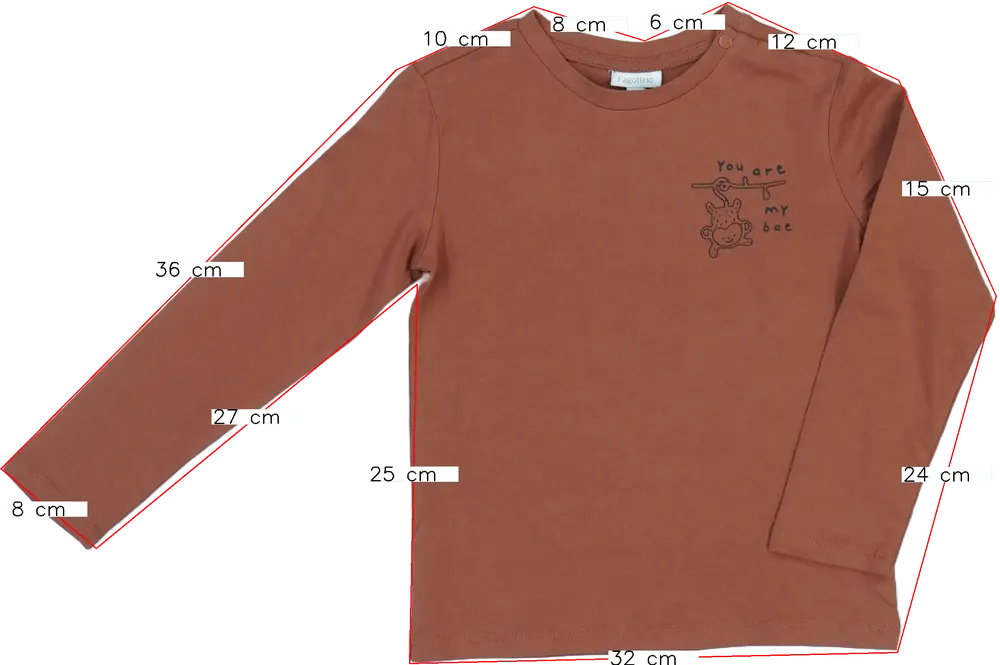 Barna OVS Hosszú ujjú felső EU 98 / UK 3 év / US 3T