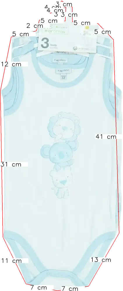 Kék OVS - Fagottino Csomag - Body EU 92 / UK 2 év / US 2T