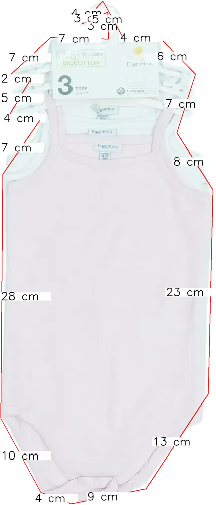 Rózsaszín OVS - Fagottino Csomag - Body EU 92 / UK 2 év / US 2T