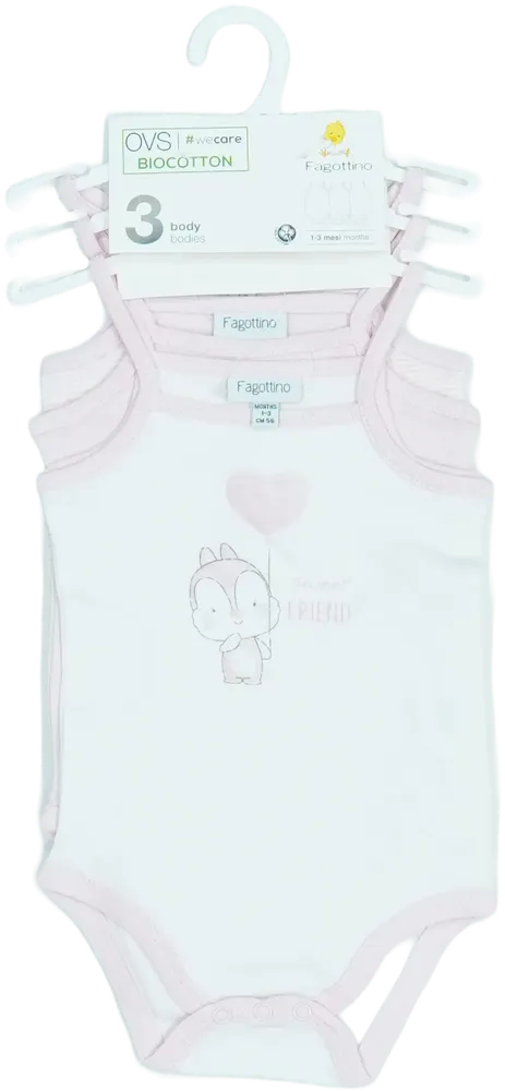 Rózsaszín OVS - Fagottino Csomag - Body EU 62 / UK 0-3 hónap / US 0-3 hónap