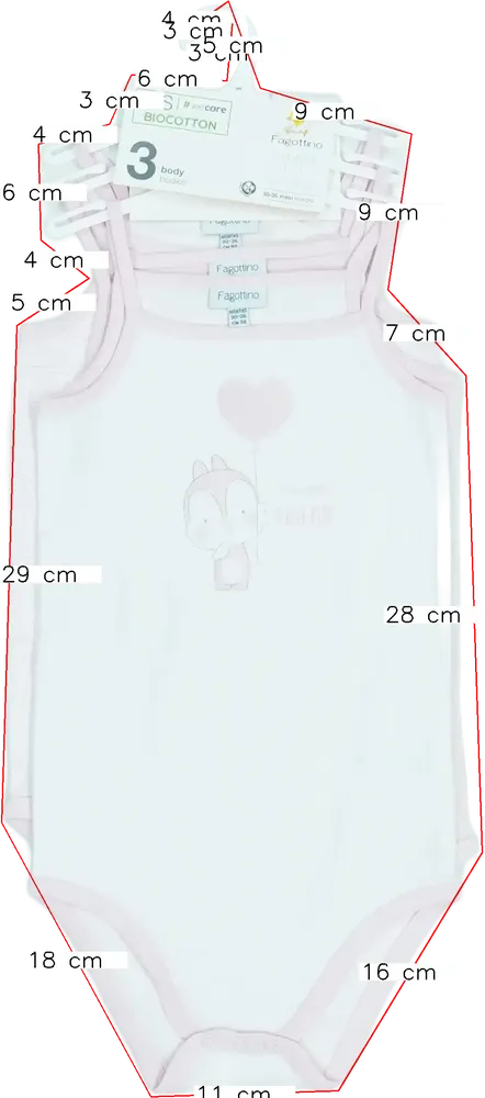 Rózsaszín OVS Csomag - Body EU 98 / UK 3 év / US 3T