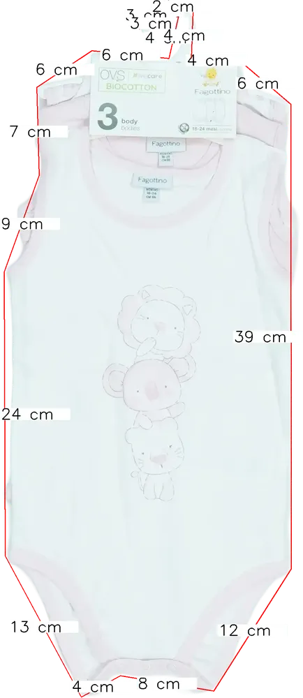 Rózsaszín OVS - Fagottino Csomag - Body EU 92 / UK 2 év / US 2T