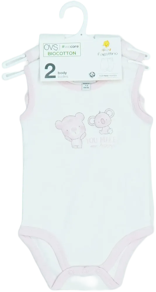 Rózsaszín OVS - Fagottino Csomag - Body EU 62 / UK 0-3 hónap / US 0-3 hónap