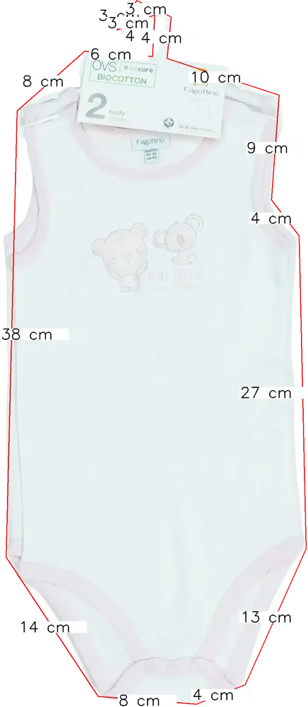 Rózsaszín OVS Csomag - Body EU 98 / UK 3 év / US 3T