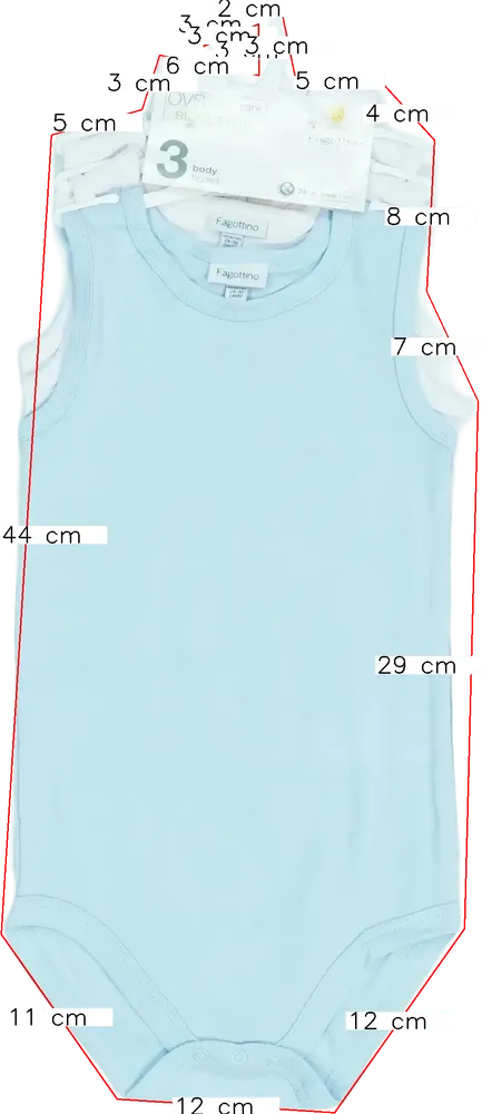 Kék OVS - Fagottino Csomag - Body EU 92 / UK 2 év / US 2T
