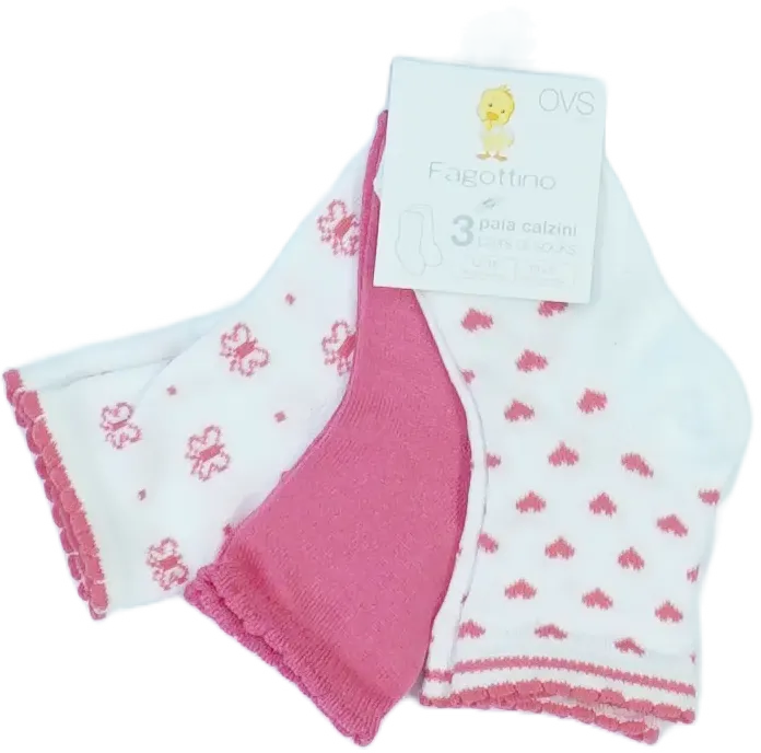 Rózsaszín OVS - Fagottino Csomag - Zoknik EU 86 / UK 12-18 hónap / US 18 hónap