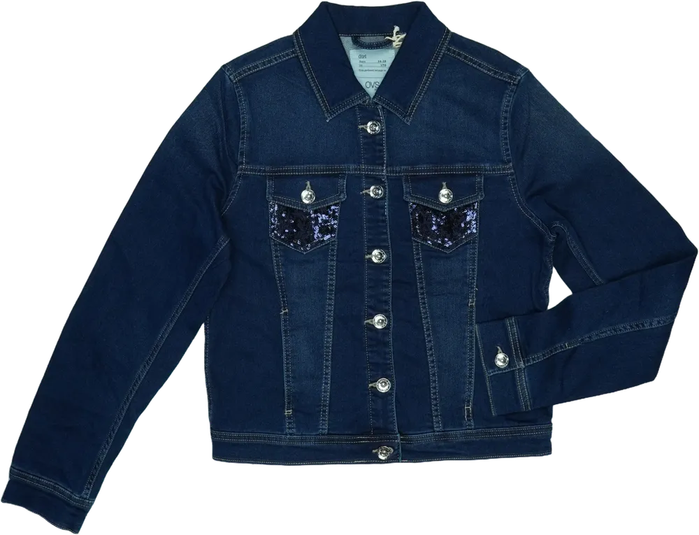 Kék OVS Farmerdzseki EU 170 / UK 15 év / US XL