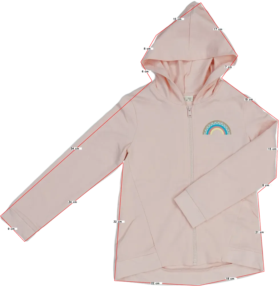 Rózsaszín OVS Kapucnis pulóver EU 134 / UK 9 év / US 9 év/L