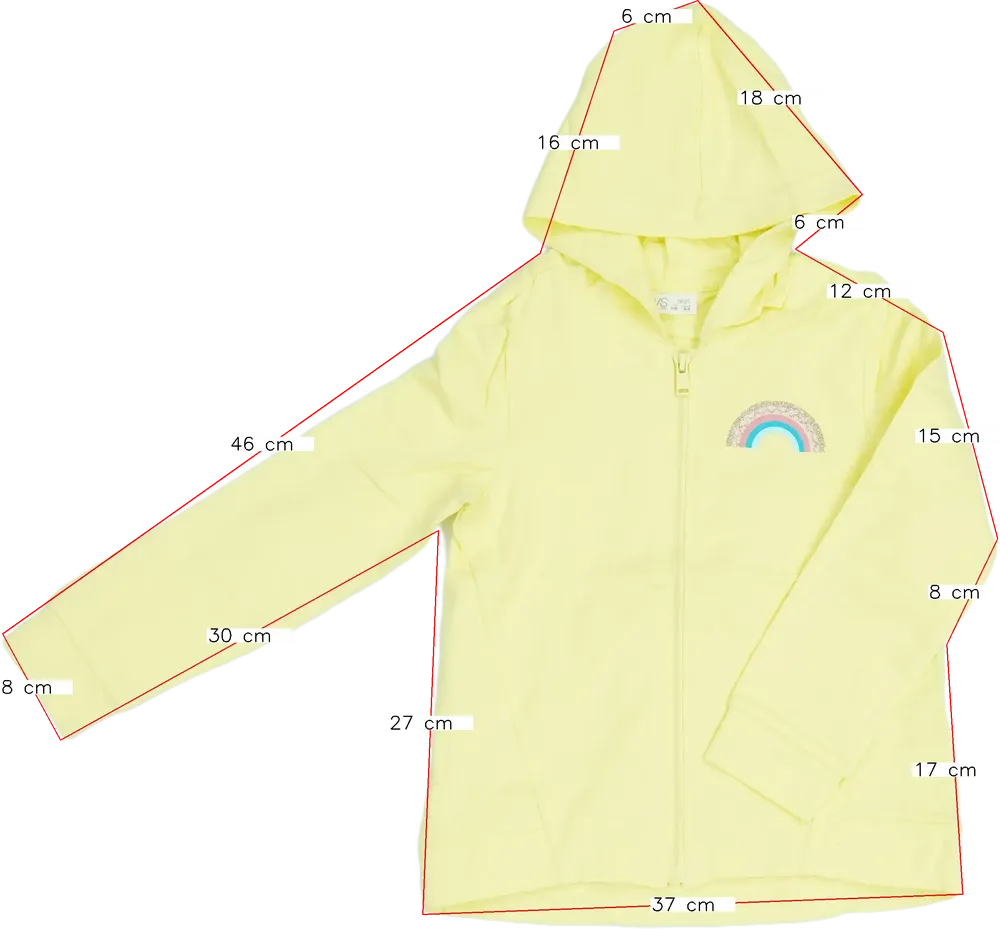 Sárga OVS Kapucnis pulóver EU 116 / UK 6 év / US 6 év/S