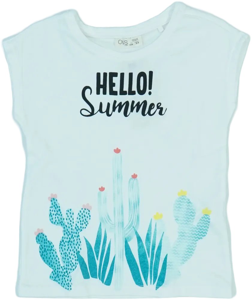 Fehér OVS Póló EU 104 / UK 4 év / US 4T/XS