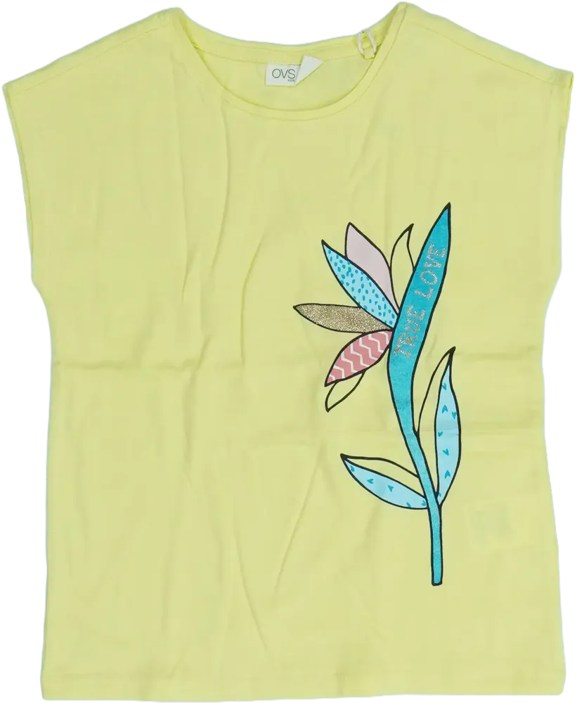 Sárga OVS Póló EU 122 / UK 7 év / US 7 év/M