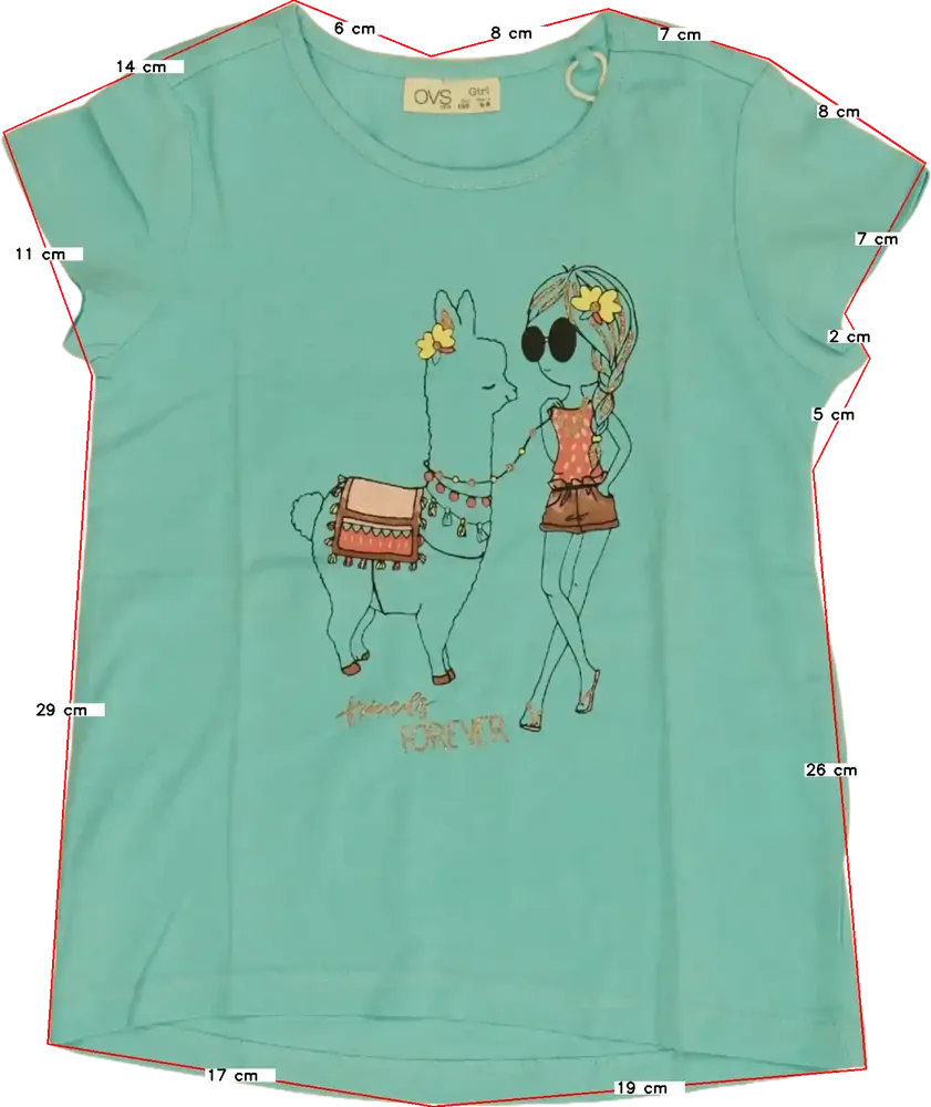 Zöld OVS Póló EU 110 / UK 5 év / US 5 év/XS