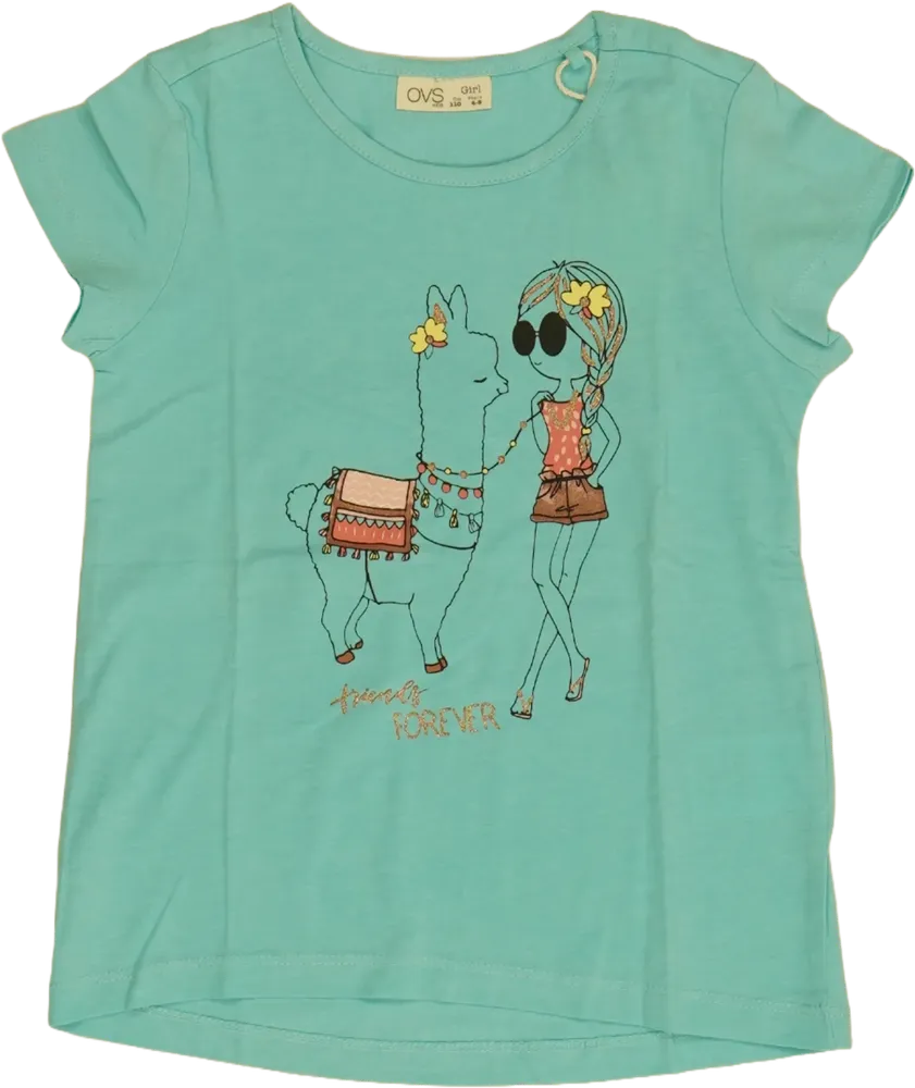 Zöld OVS Póló EU 110 / UK 5 év / US 5 év/XS