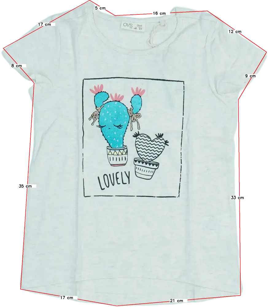 Barna OVS Póló EU 122 / UK 7 év / US 7 év/M